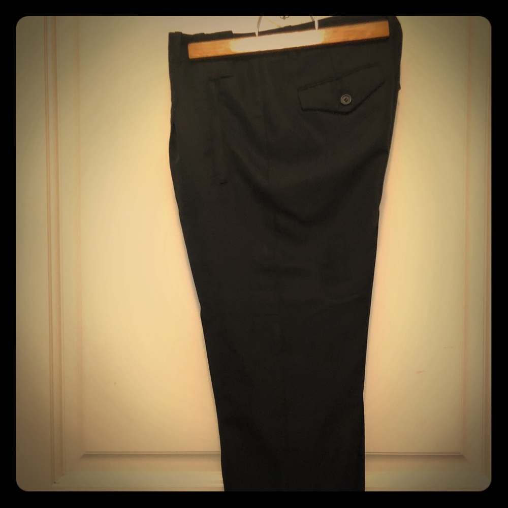 Ankle Slacks with Cuffed Hem